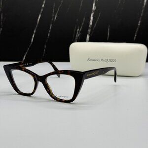 NEW ALEXANDER MCQUEEN AM0305O 002, CAT EYE WOMEN EYEGLASSES ALEXANDER MCQUEEN